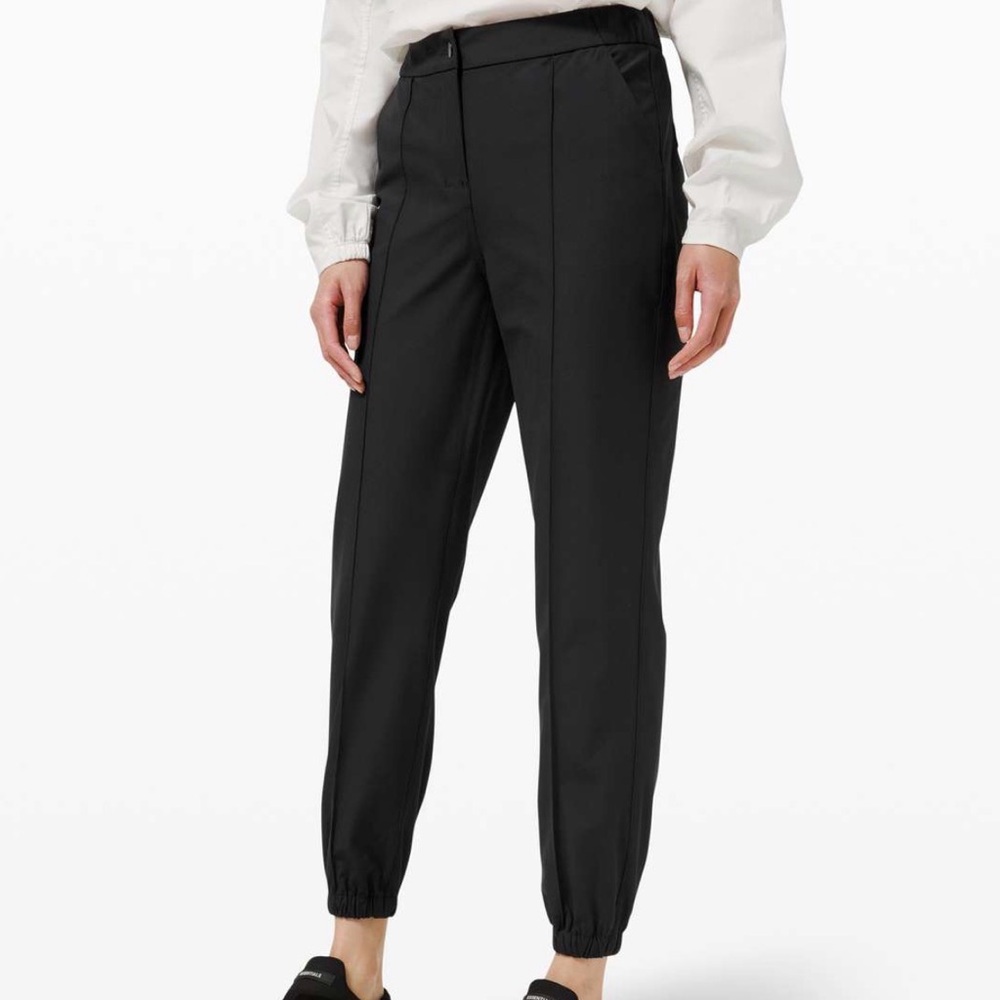 Lululemon Warpstreme 7/8 High Rise Women's 29 Jogger Pants Black Gray 26" Inseam